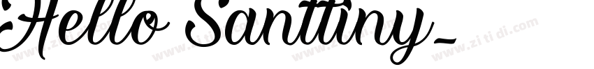 Hello Santtiny字体转换